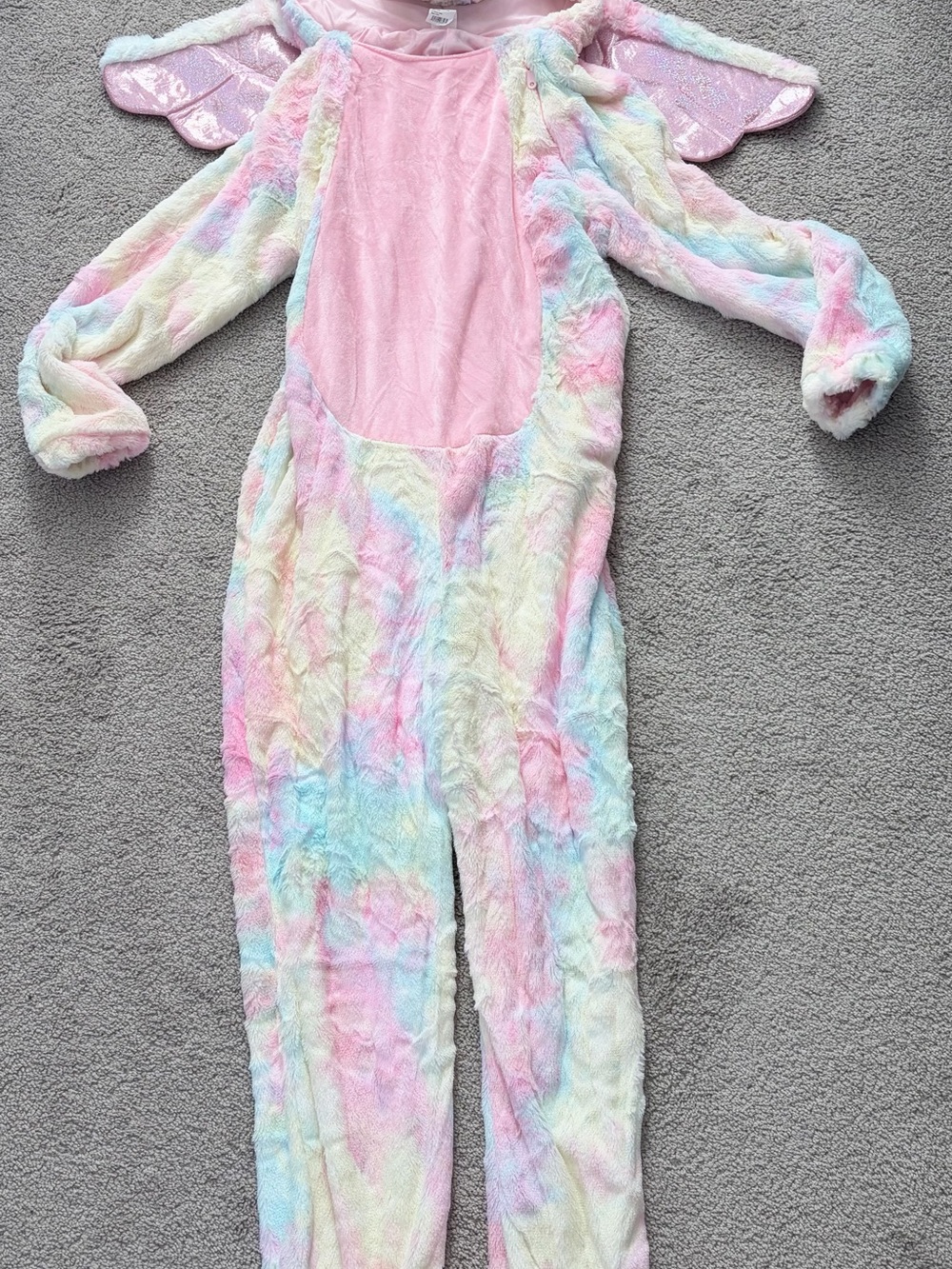 Adult small Pastel Unicorn One-Piece costume - Pink Multicolor